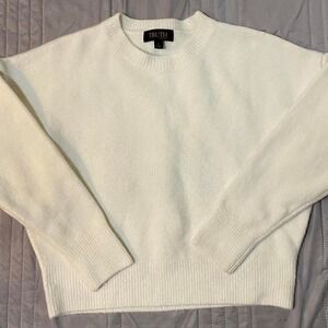 Truth Soft White Knit Sweater SZ S